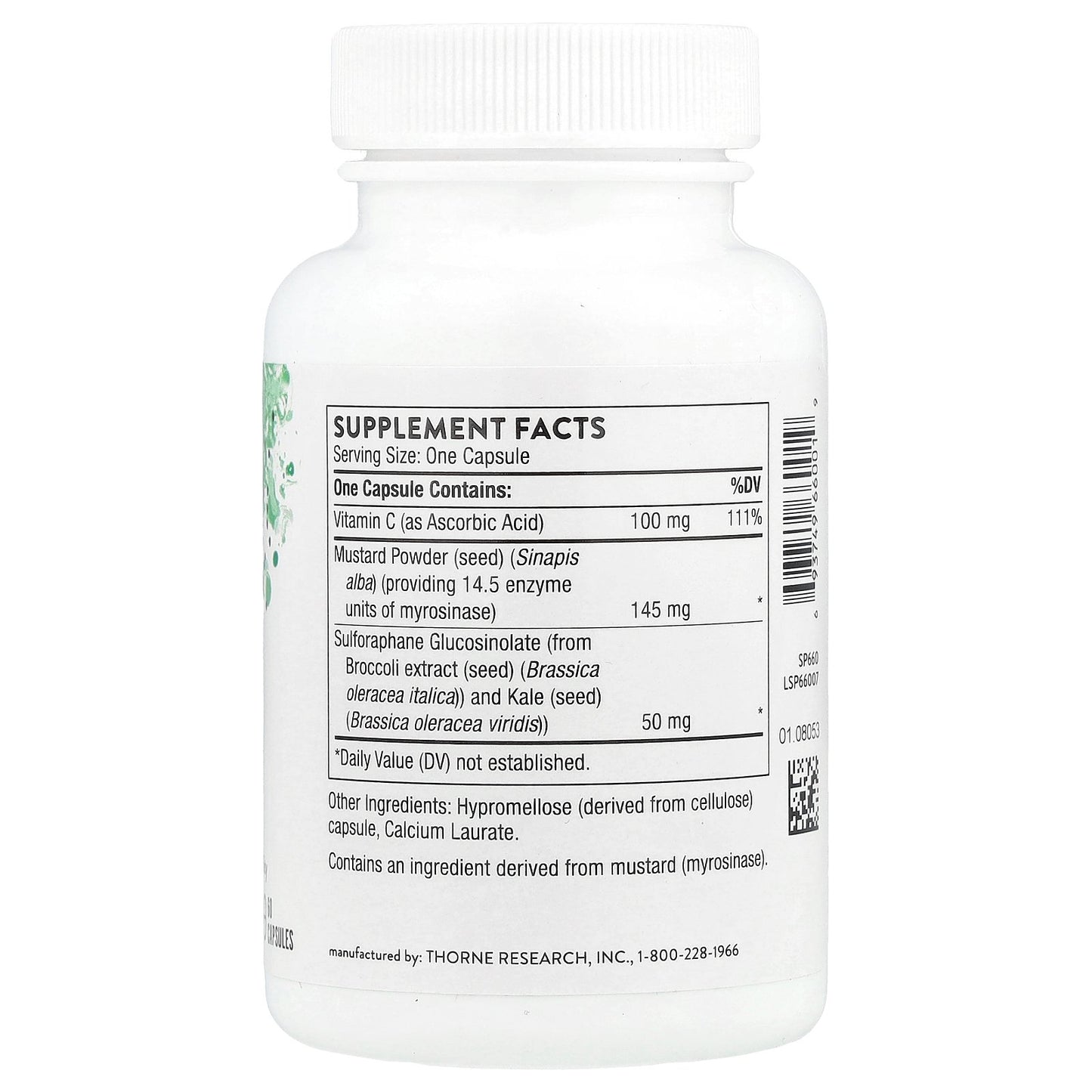 Thorne, Broccoli Seed Extract, 60 Capsules