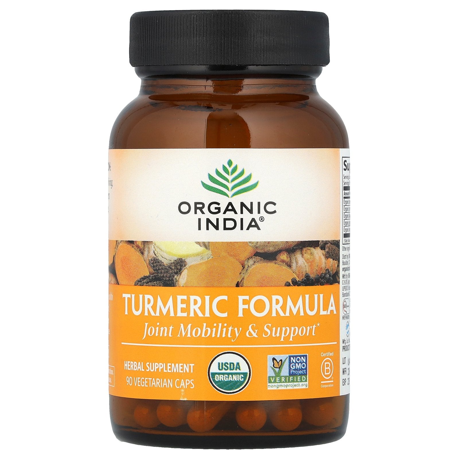 Organic India, Turmeric Formula, 90 Vegetarian Caps
