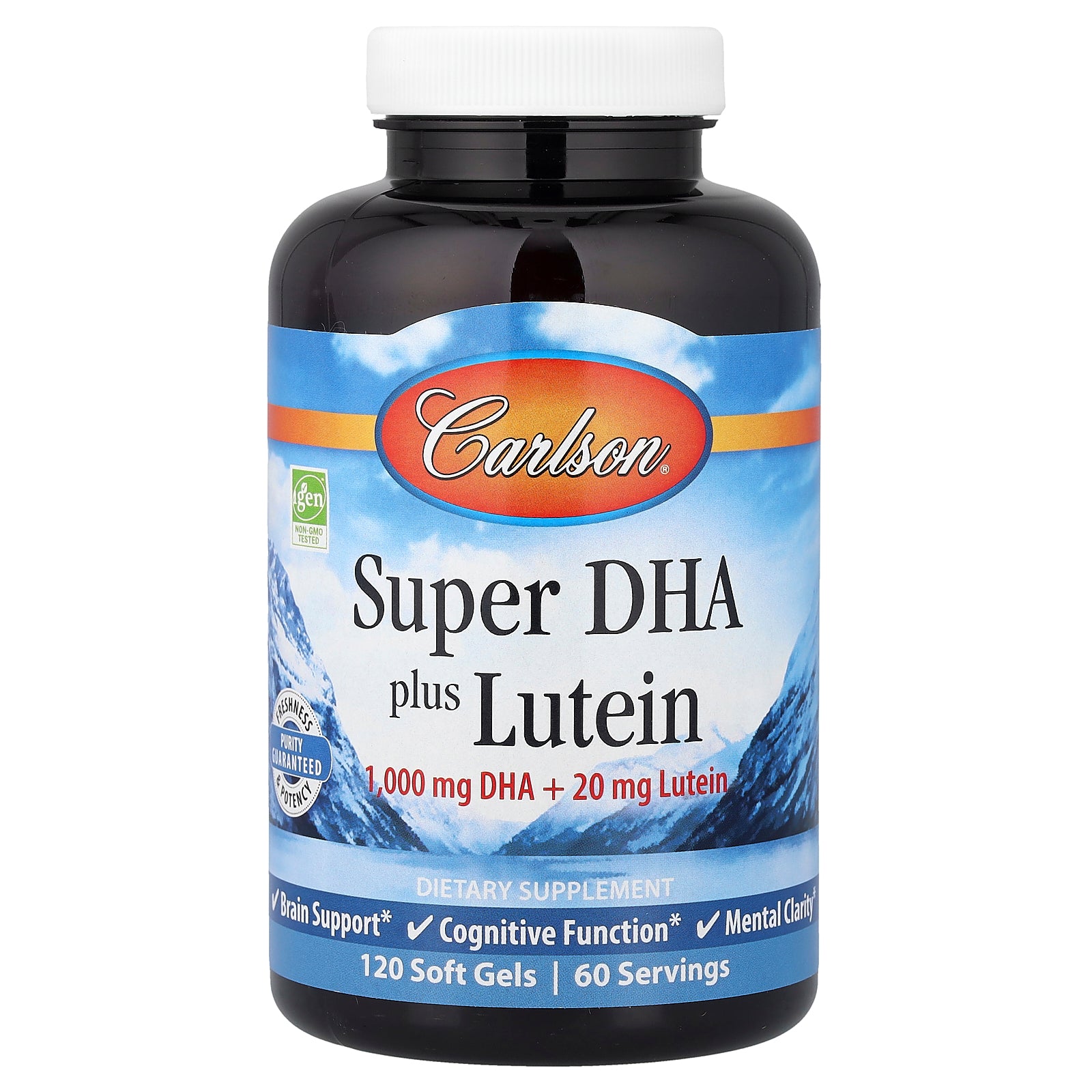 Carlson, Super DHA Plus Lutein, 120 Soft Gels