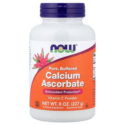 NOW Foods, Pure, Buffered Calcium Ascorbate, Vitamin C Powder, 8 oz (227 g)