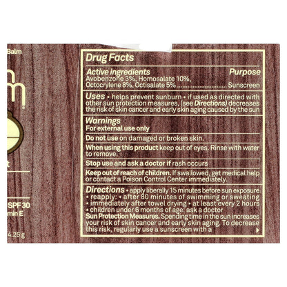 Sun Bum, Sunscreen Lip Balm, SPF 30, Coconut, 0.15 oz (4.25 g)