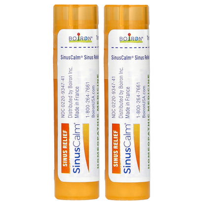 Boiron, SinusCalm®, Sinus Relief, 2 Tubes, 80 Pellets Each