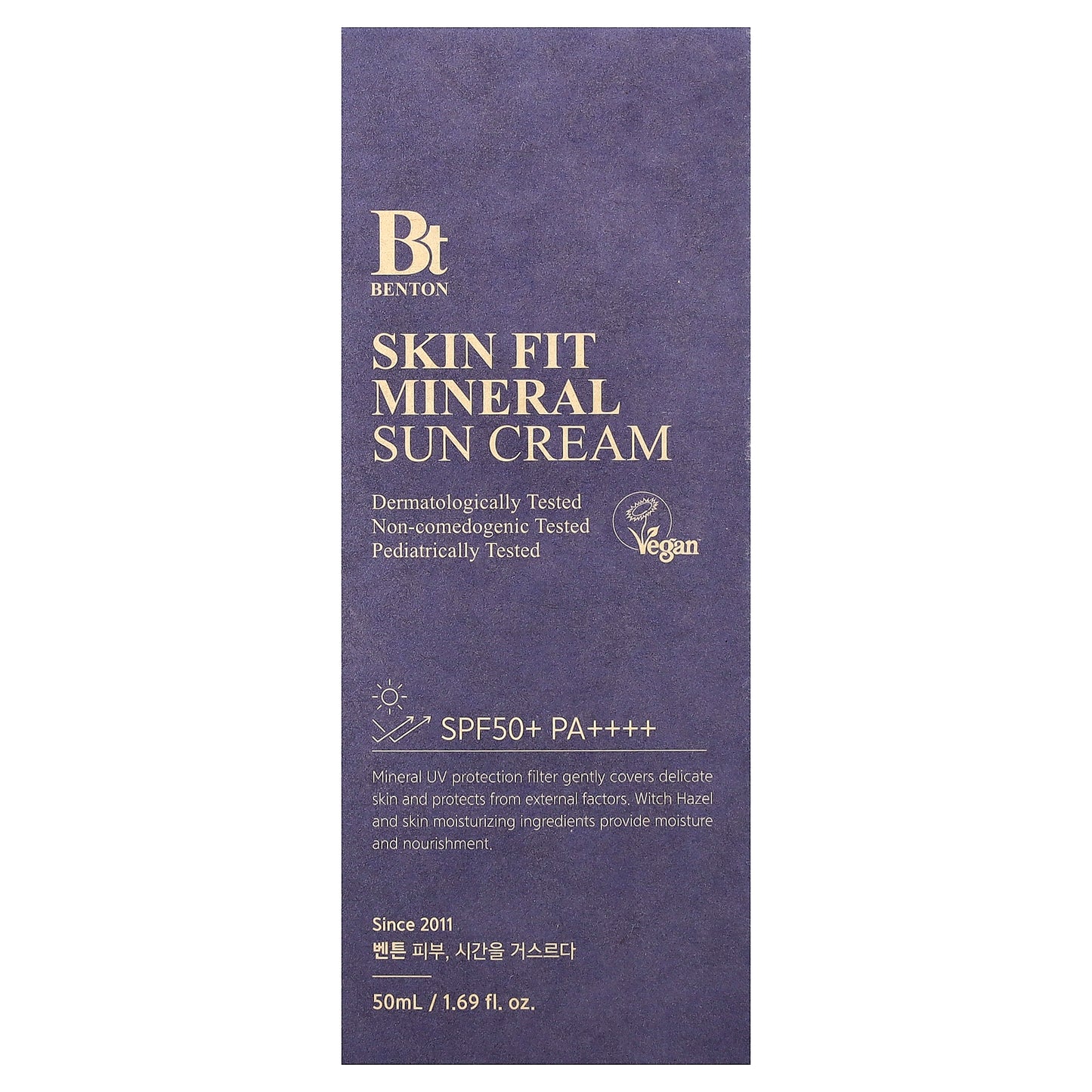 Benton, Skin Fit Mineral Sun Cream, SPF 50+ PA++++, 1.69 fl oz (50 ml)