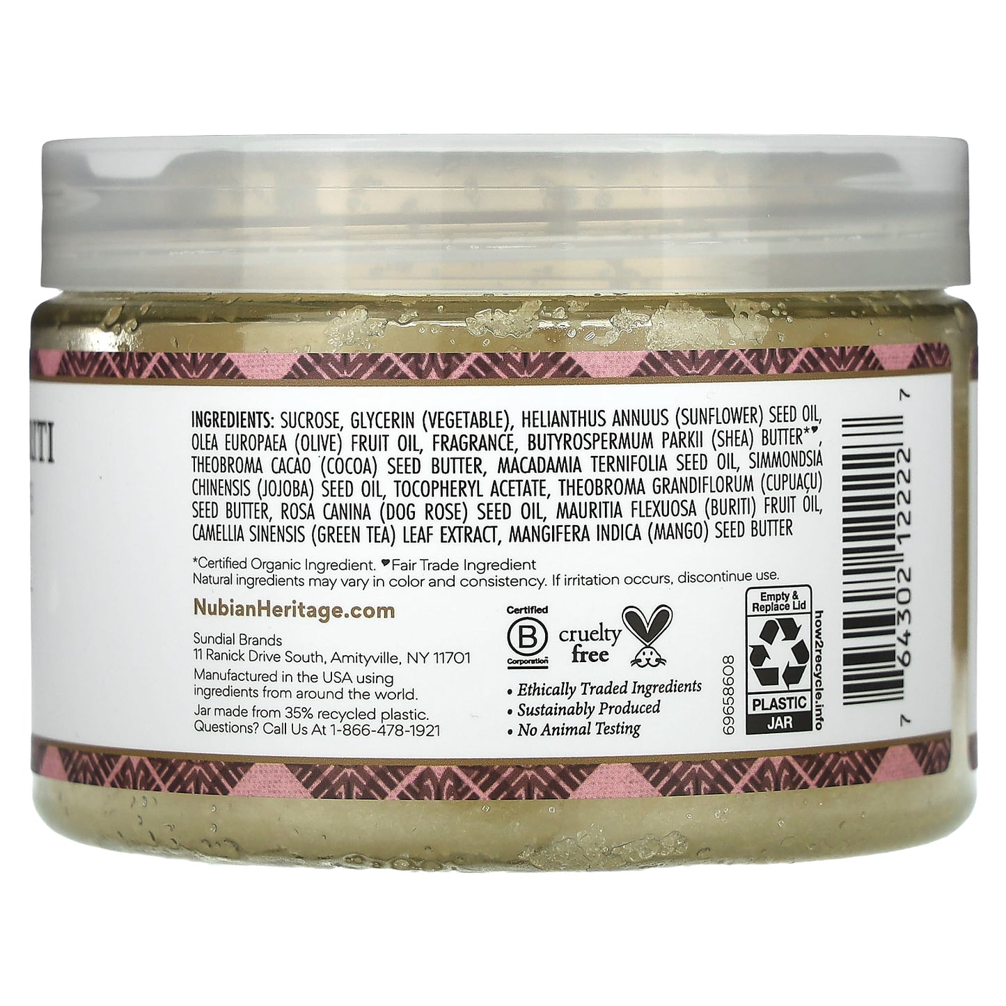 Nubian Heritage, Hand & Body Scrub, Patchouli & Buriti, 12 oz (340 g)