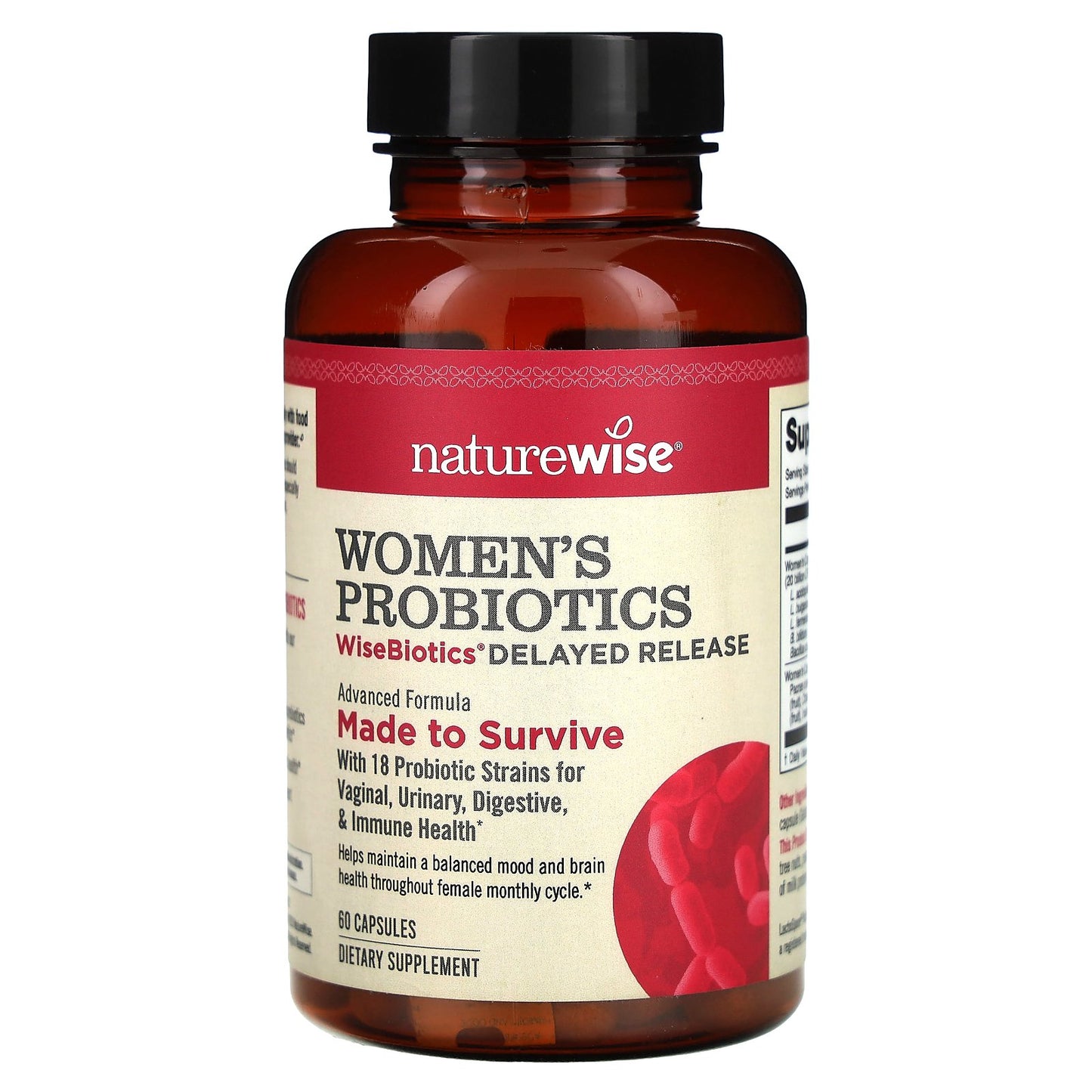 NatureWise, Womens Probiotics, WiseBiotics Delayed Release, 60 Capsules