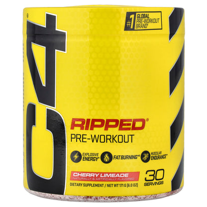 C4 / Cellucor, Ripped®, Pre-Workout, Cherry Limeade, 6 oz (171 g)