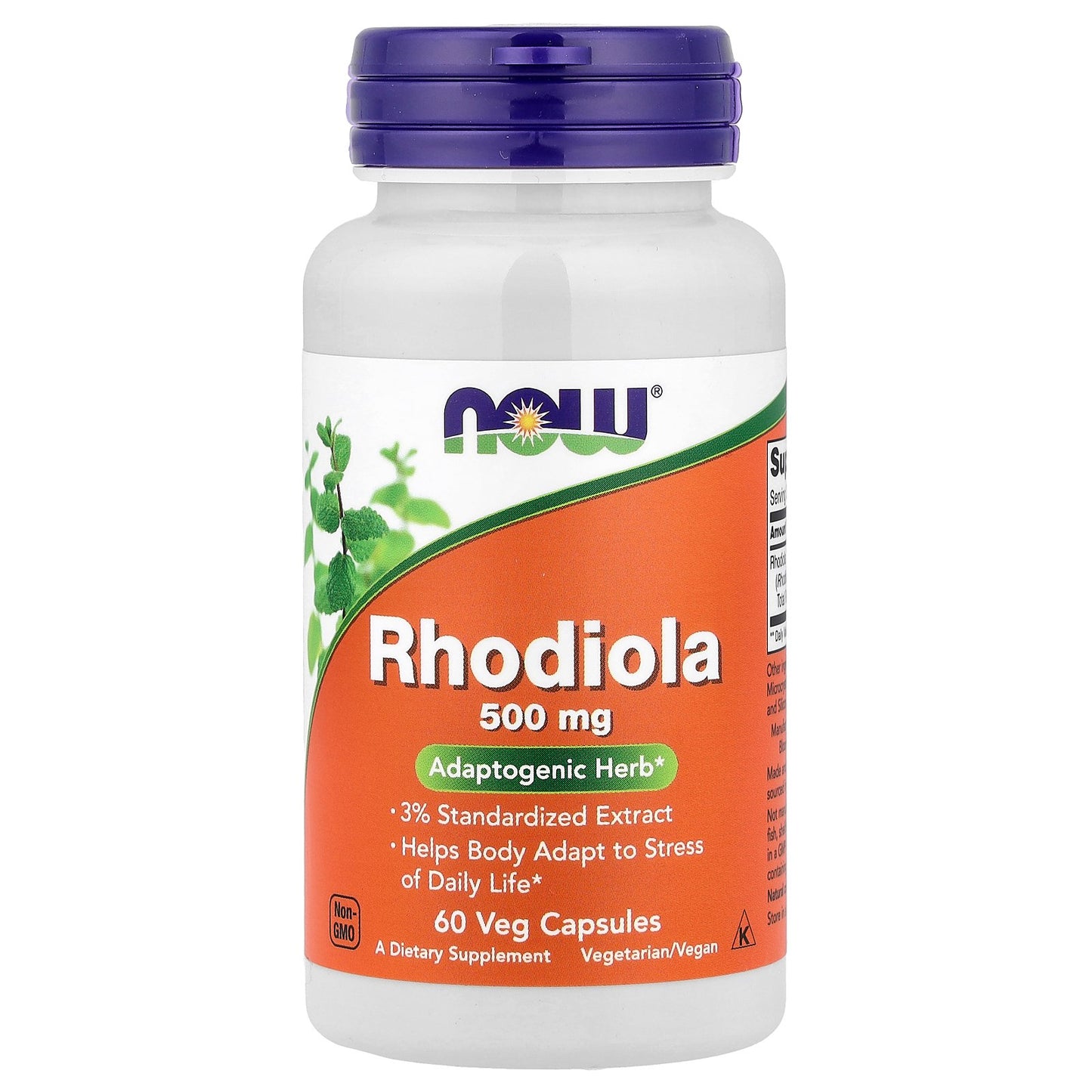 NOW Foods, Rhodiola, 500 mg, 60 Veg Capsules