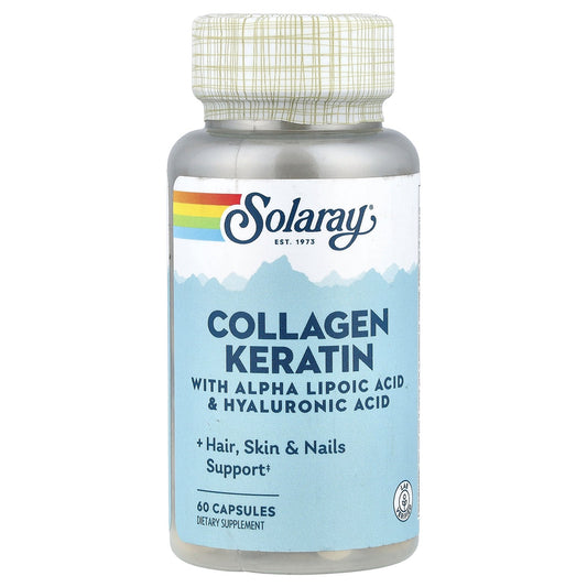 Solaray, Collagen Keratin with Alpha Lipoic Acid & Hyaluronic Acid, 60 Capsules