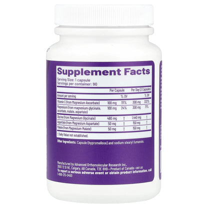 Advanced Orthomolecular Research AOR, Advanced Magnesium Complex, 90 Capsules