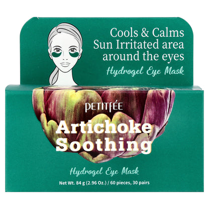 Petitfee, Artichoke Soothing, Hydrogel Eye Mask, 60 Patches, 2.96 oz (84 g)