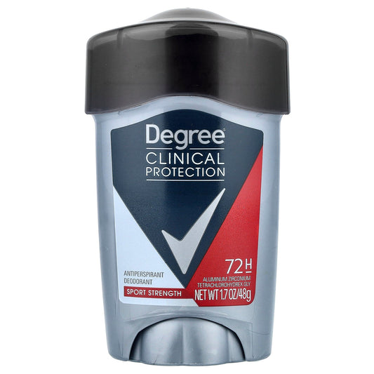 Degree, Clinical Protection, Antiperspirant Deodorant, Soft Solid, Sport Strength, 1.7 oz (48 g)