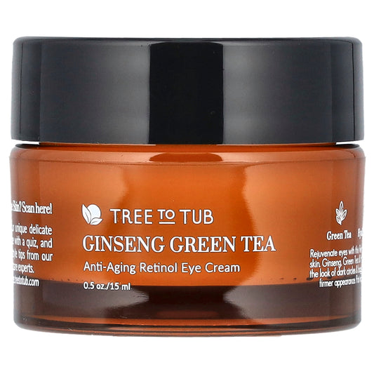 Tree To Tub, Ginseng Green Tea, Anti-Aging Retinol Eye Cream, 0.5 oz (15 ml)