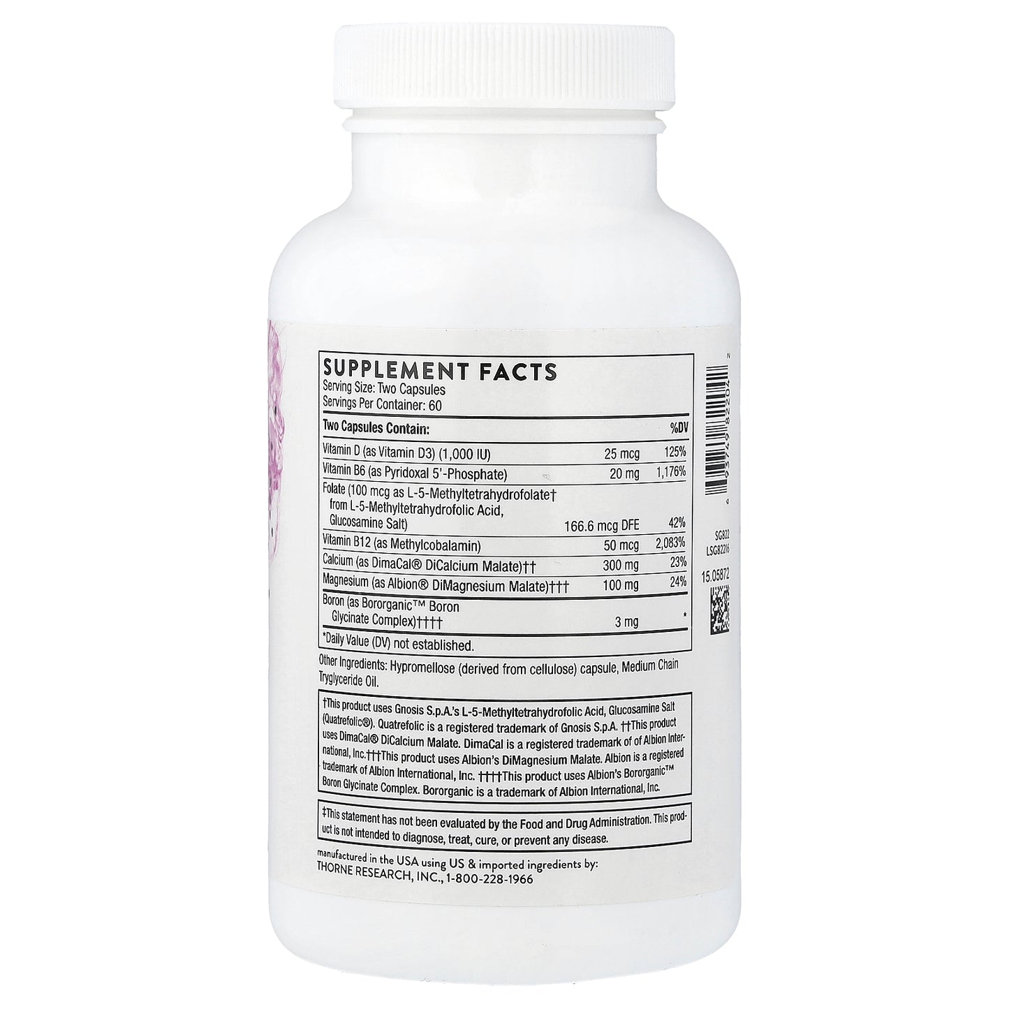 Thorne, Advanced Bone Support , 120 Capsules