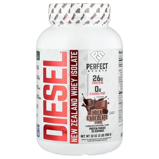 PERFECT Sports, Diesel®, New Zealand Whey Isolate, Milk Chocolate, 2 lbs (908 g)