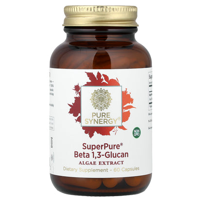 Pure Synergy, SuperPure® Beta 1,3 Glucan, Algae Extract, 60 Capsules (500 mg per Capsule)