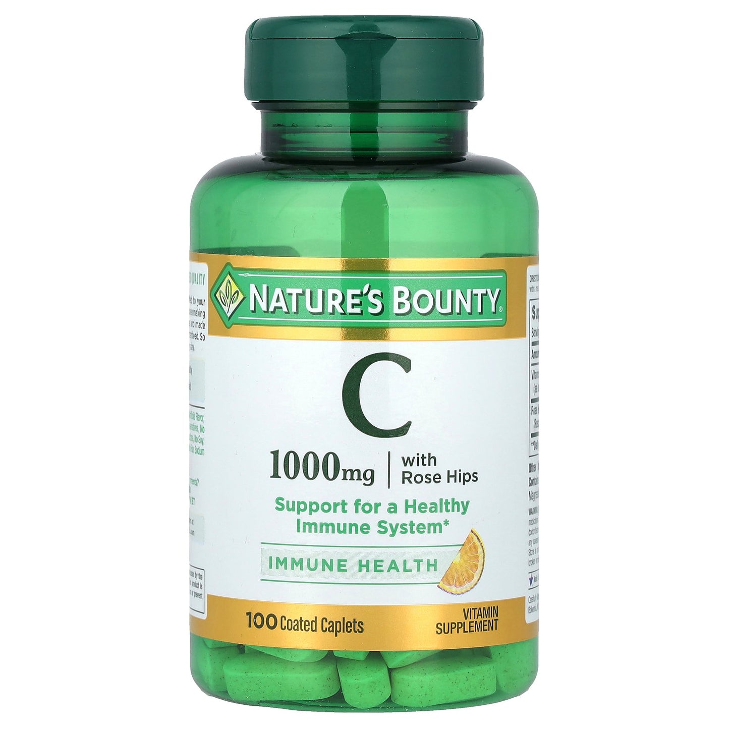 Nature's Bounty, Vitamin C with Rose Hips, 100 Coated Caplets