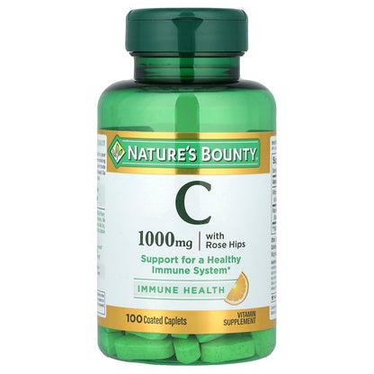 Nature's Bounty, Vitamin C with Rose Hips, 100 Coated Caplets