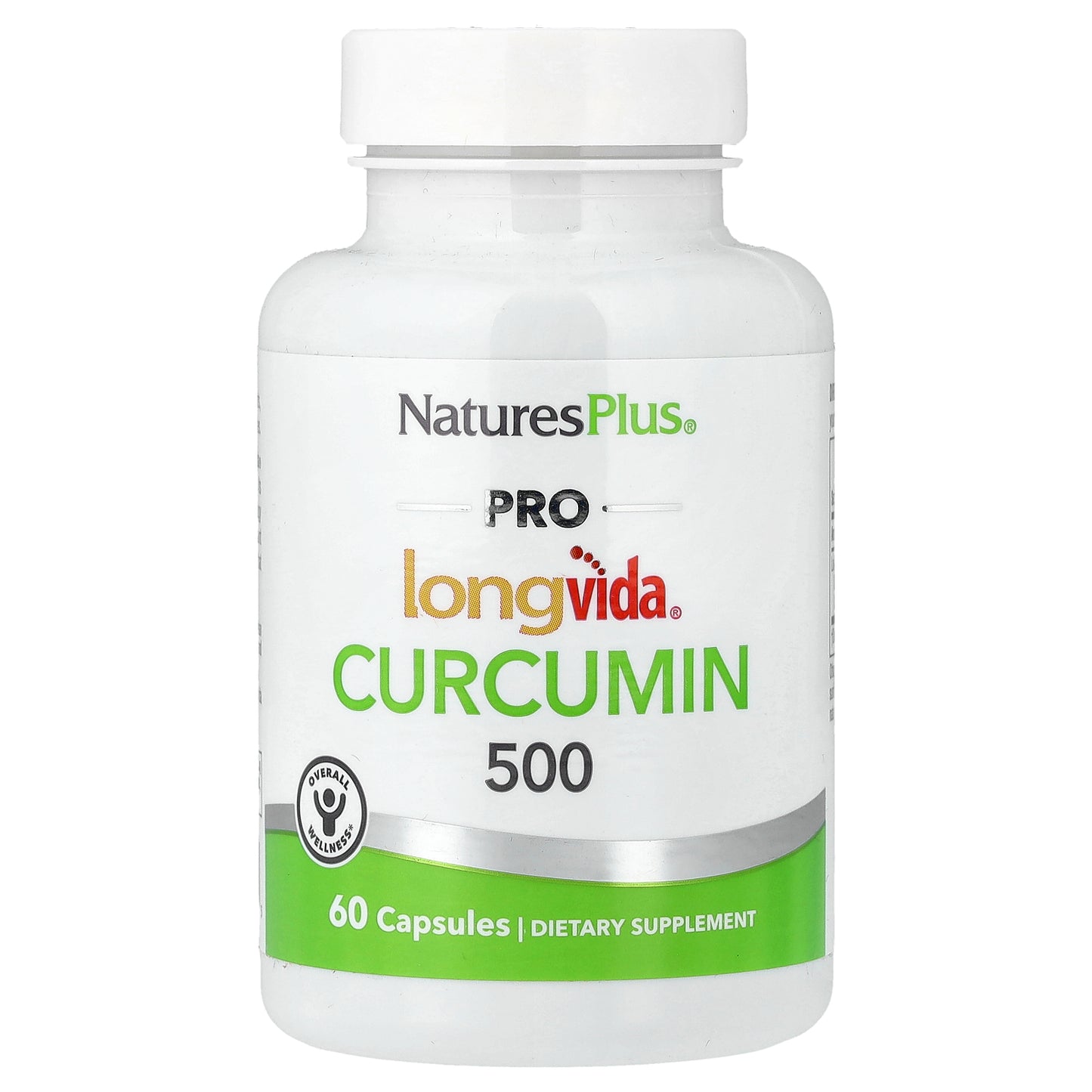 NaturesPlus, Pro Longvida®, Curcumin, 500 mg, 60 Capsules