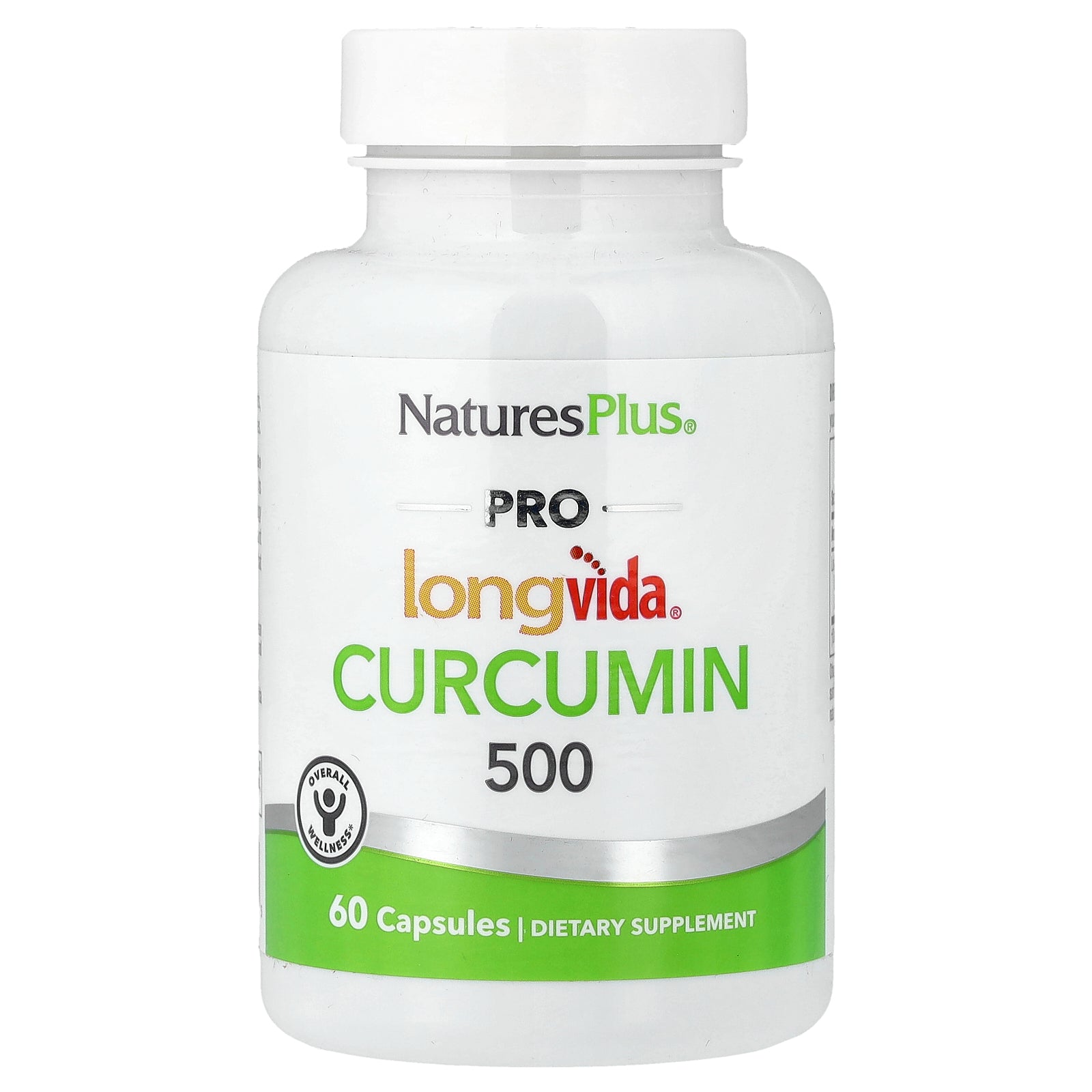 NaturesPlus, Pro Longvida®, Curcumin, 500 mg, 60 Capsules