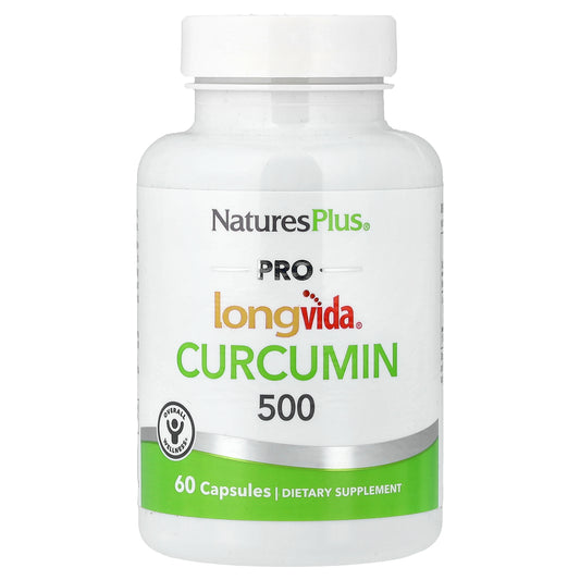 NaturesPlus, Pro Longvida®, Curcumin, 500 mg, 60 Capsules