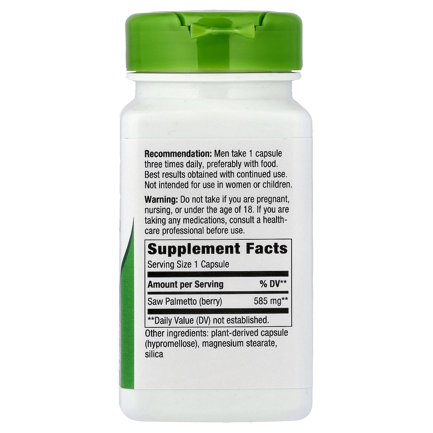 Nature's Way, Saw Palmetto Berries, 585 mg, 100 Vegan Capsules