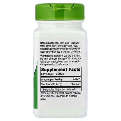 Nature's Way, Saw Palmetto Berries, 585 mg, 100 Vegan Capsules