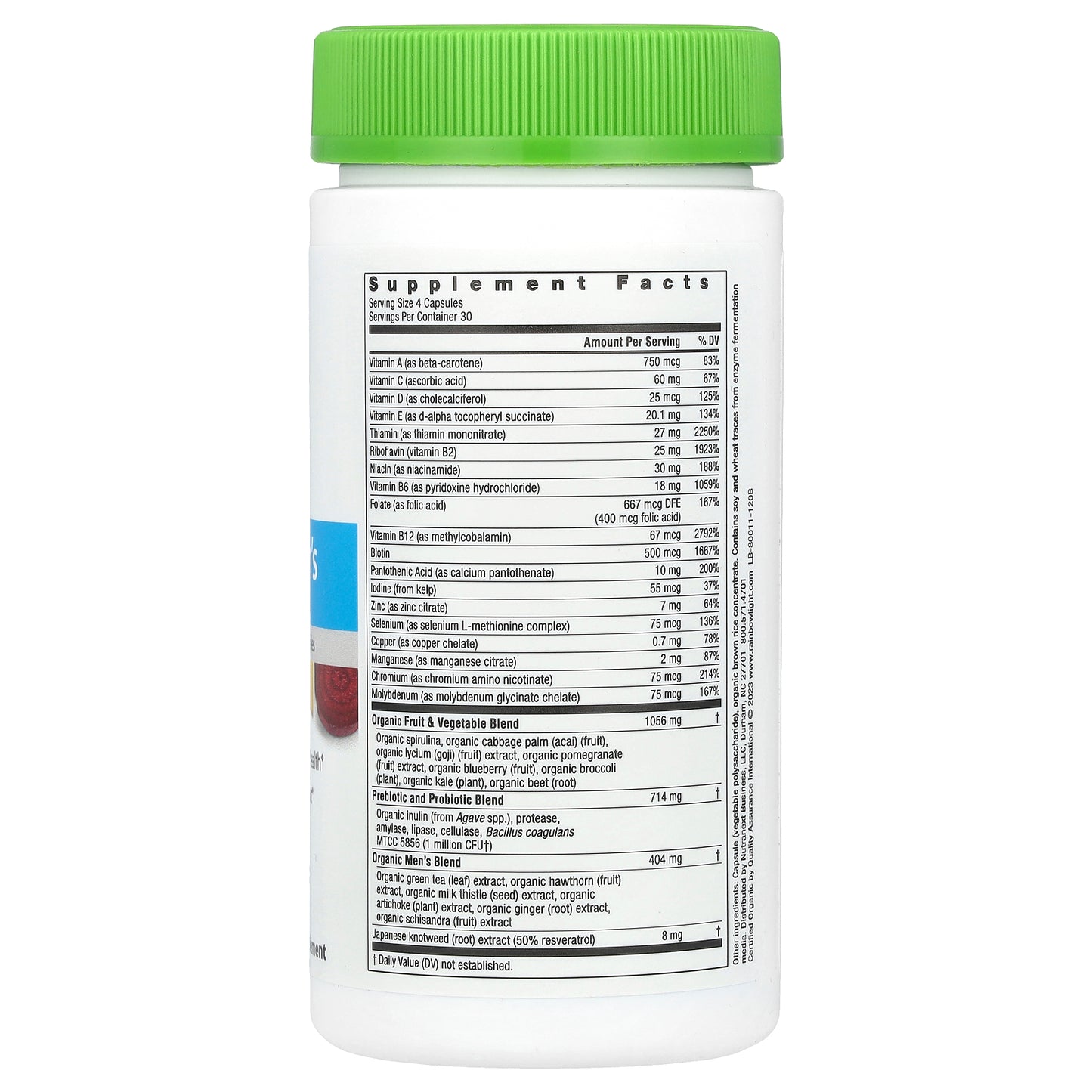 Rainbow Light, Certified Men's Multivitamin, 120 Capsules