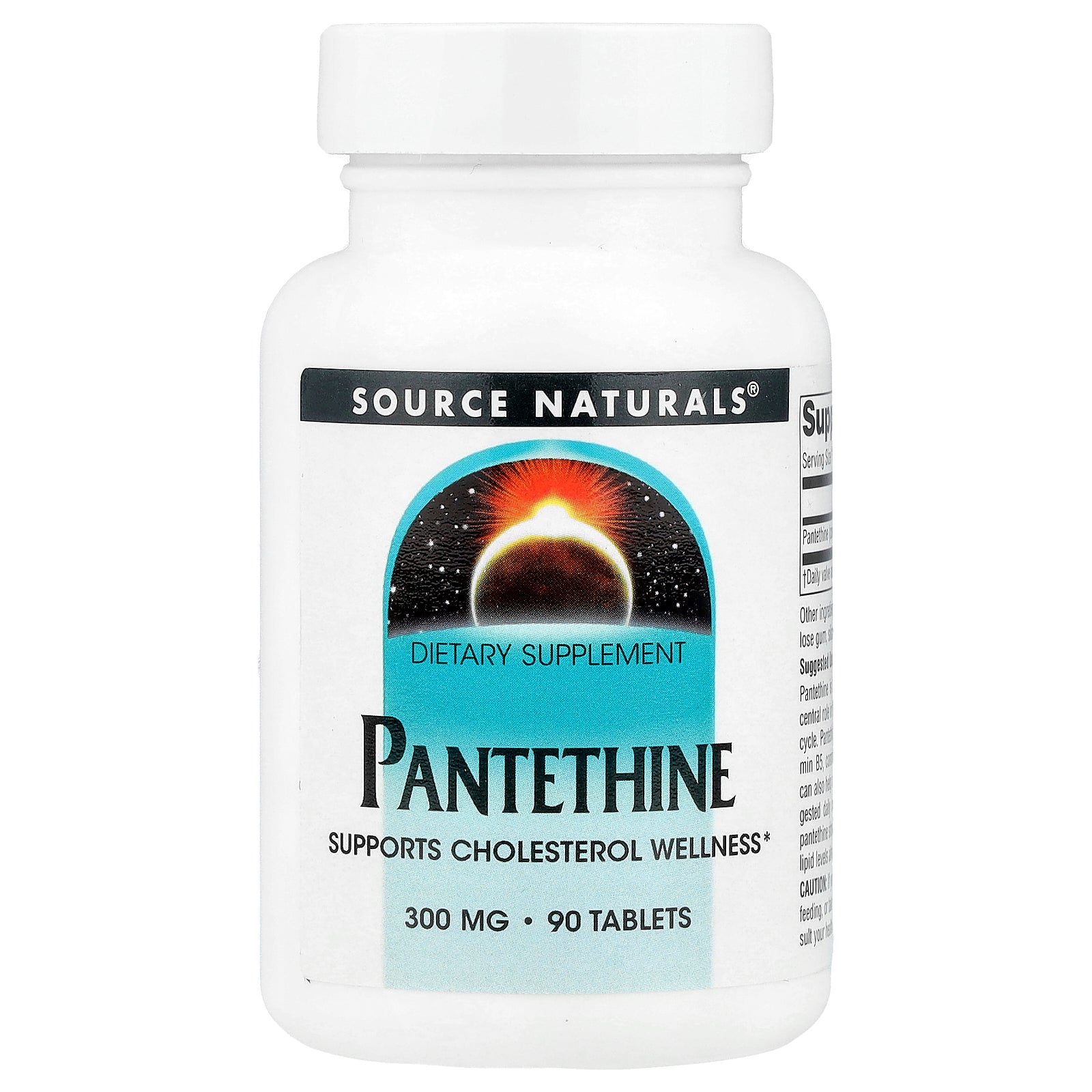Source Naturals, Pantethine, 300 mg, 90 Tablets