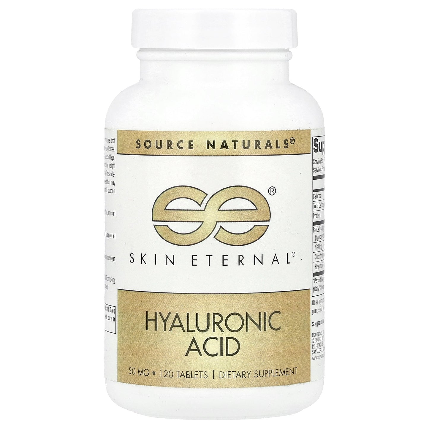 Source Naturals, Skin Eternal®, Hyaluronic Acid, 120 Tablets