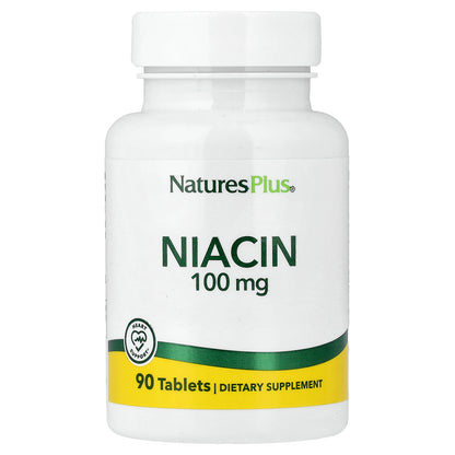 NaturesPlus, Niacin, 100 mg, 90 Tablets