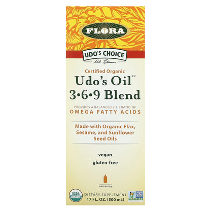 Flora, Udo's Oil 3-6-9 Blend, 17 fl oz (500 ml)