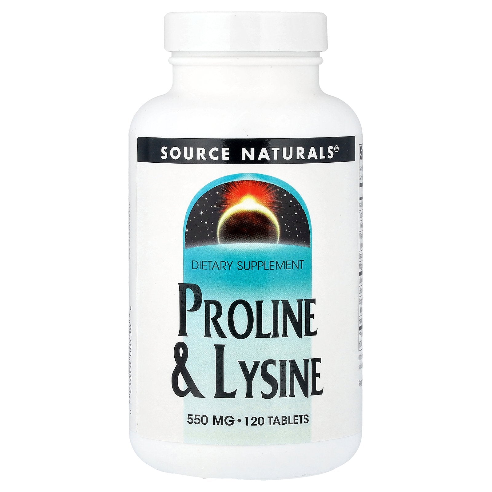 Source Naturals, Proline & Lysine, 120 Tablets