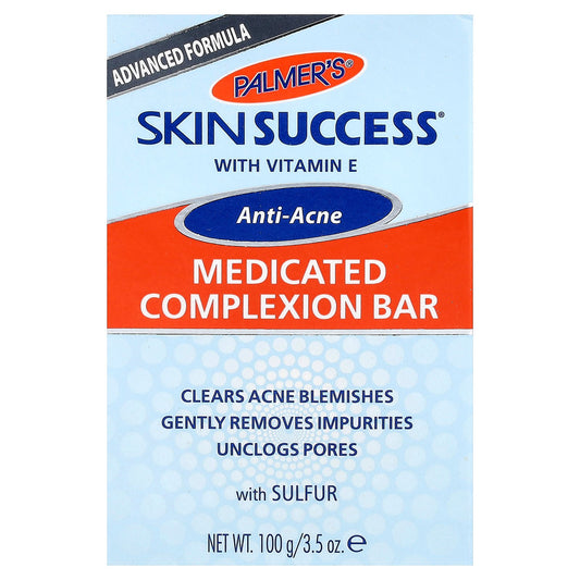 Palmer's, Skin Success® With Vitamin E, Anti-Acne, Medicated Complexion Bar Soap, 3.5 oz (100 g)