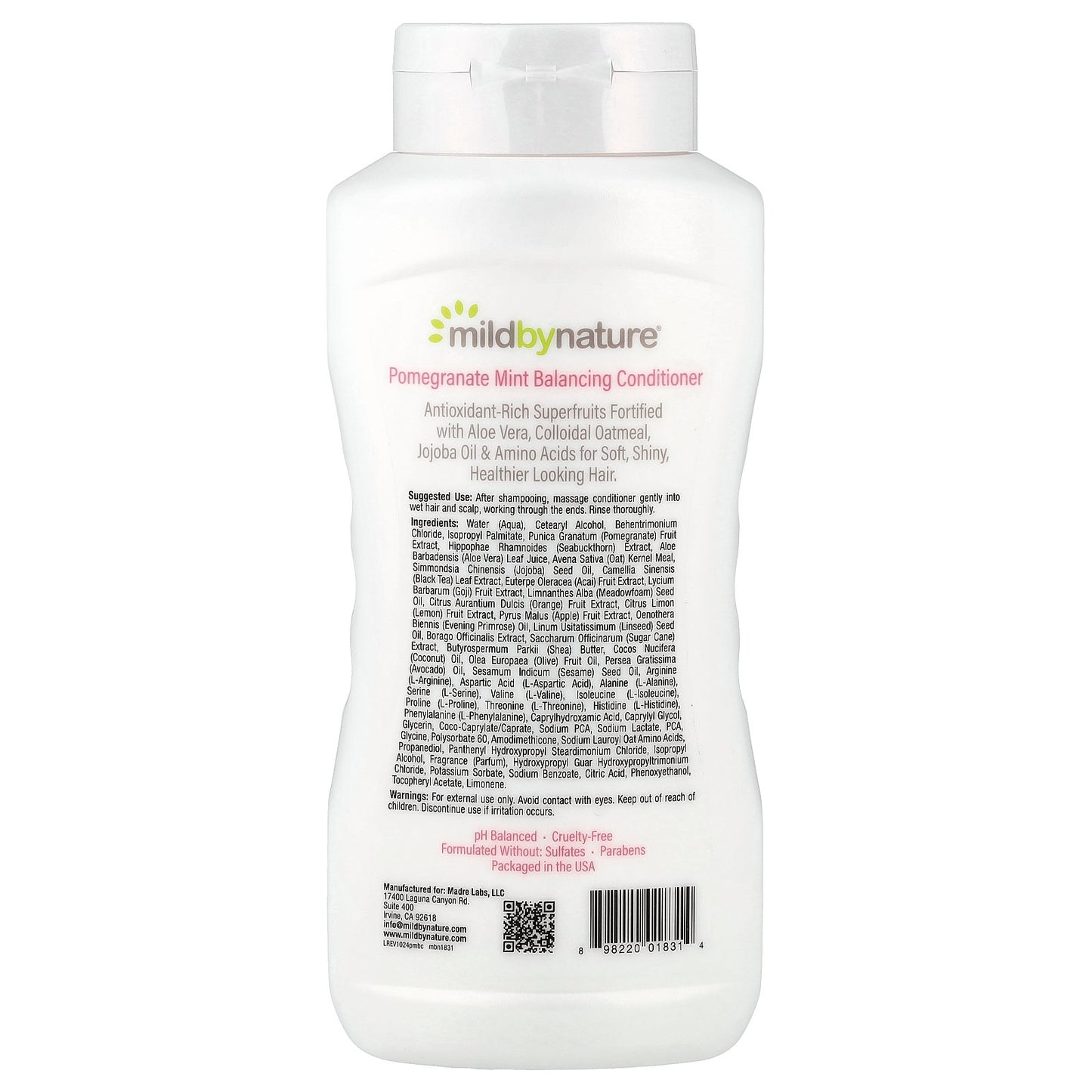 Mild By Nature, Pomegranate Mint Balancing Conditioner, 16 fl oz (473 ml)