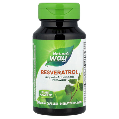 Nature's Way, Resveratrol, 60 Vegan Capsules