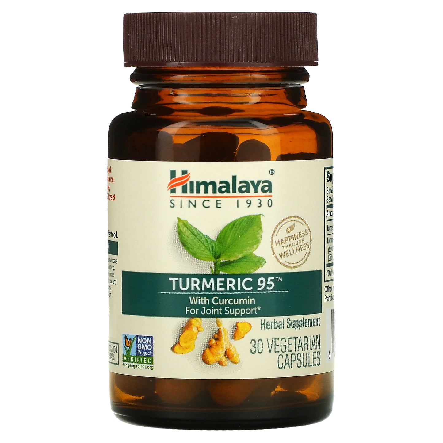 Himalaya, Turmeric 95 with Curcumin, 30 Vegetarian Capsules