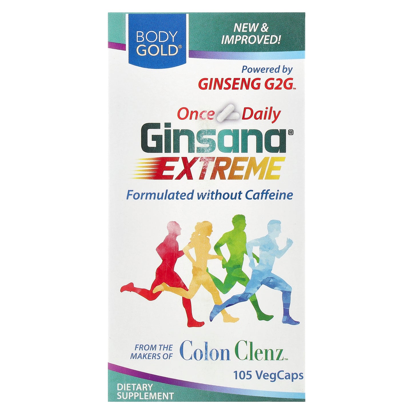 BodyGold, Ginsana® Extreme, 105 VegCaps