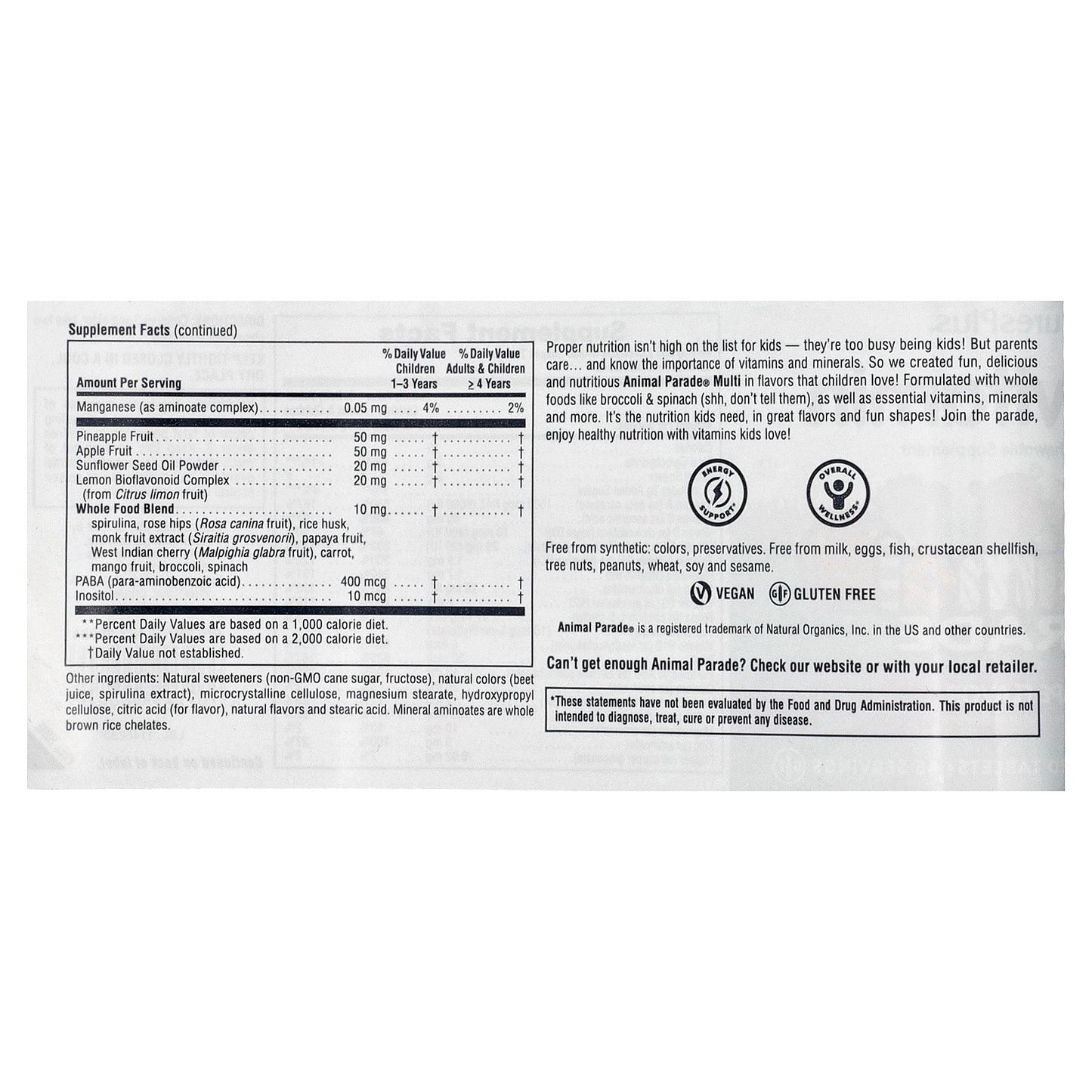 NaturesPlus, Animal Parade, Children's Chewable Multivitamin Supplement, Grape, 90 Animal-Shaped Tablets