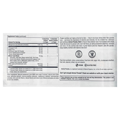 NaturesPlus, Animal Parade, Children's Chewable Multivitamin Supplement, Grape, 90 Animal-Shaped Tablets