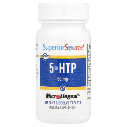 Superior Source, 5-HTP, 50 mg, 60 MicroLingual® Instant Dissolve Tablets