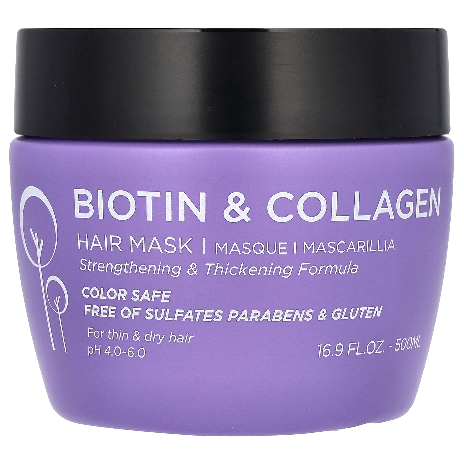 Luseta Beauty, Biotin & Collagen Hair Mask, 16.9 fl oz (500 ml)