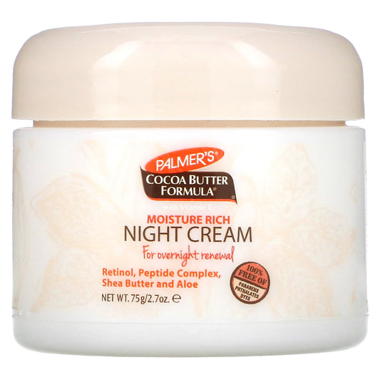 Palmer's, Cocoa Butter Formula with Vitamin E, Moisture Rich Night Cream, 2.7 oz (75 g)