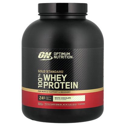 Optimum Nutrition, Gold Standard® 100% Whey Protein, White Chocolate, 5 lb (2.26 kg)
