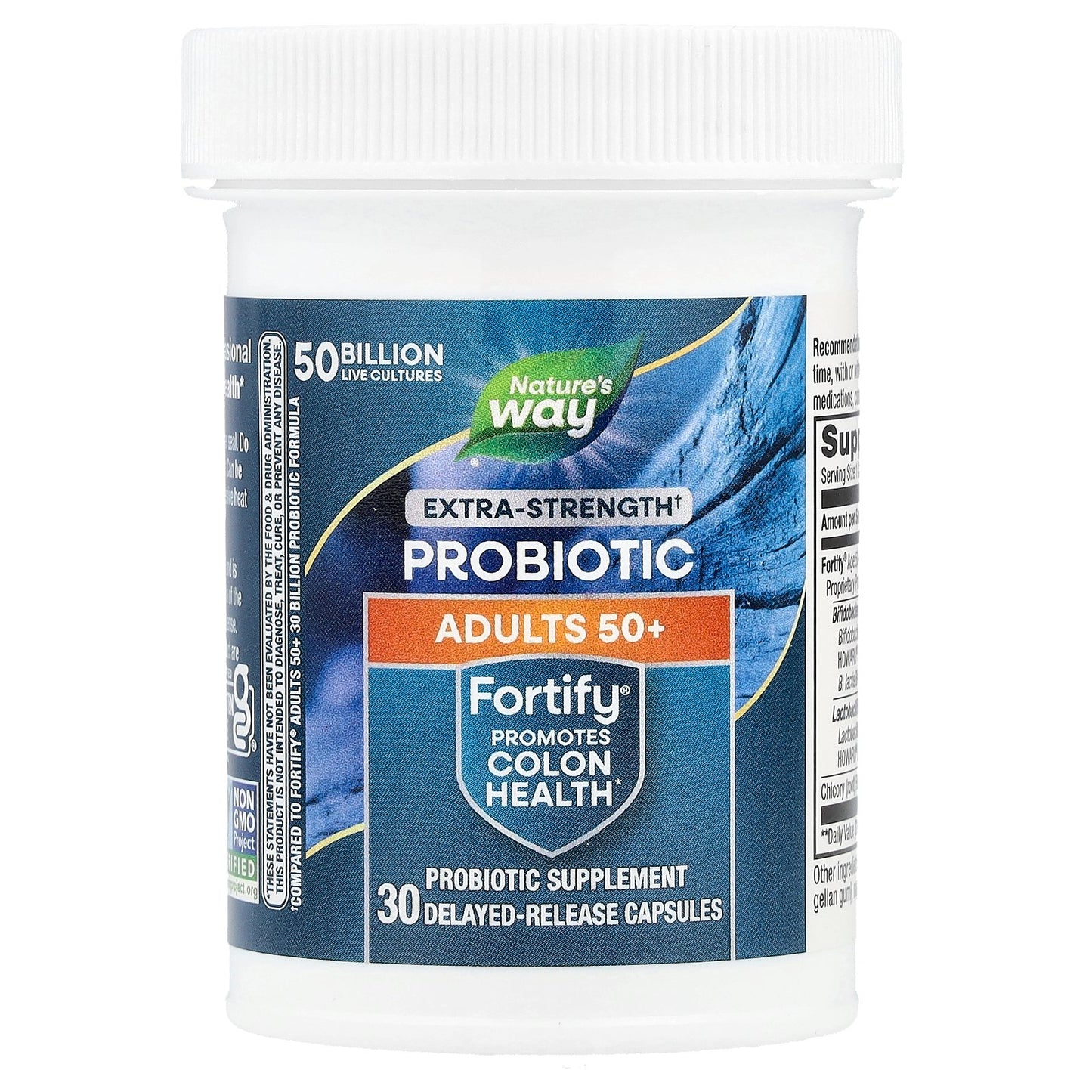 Nature's Way, Fortify®, Probiotic, Adults 50+, 50 Billion, 30 Delayed-Release Capsules