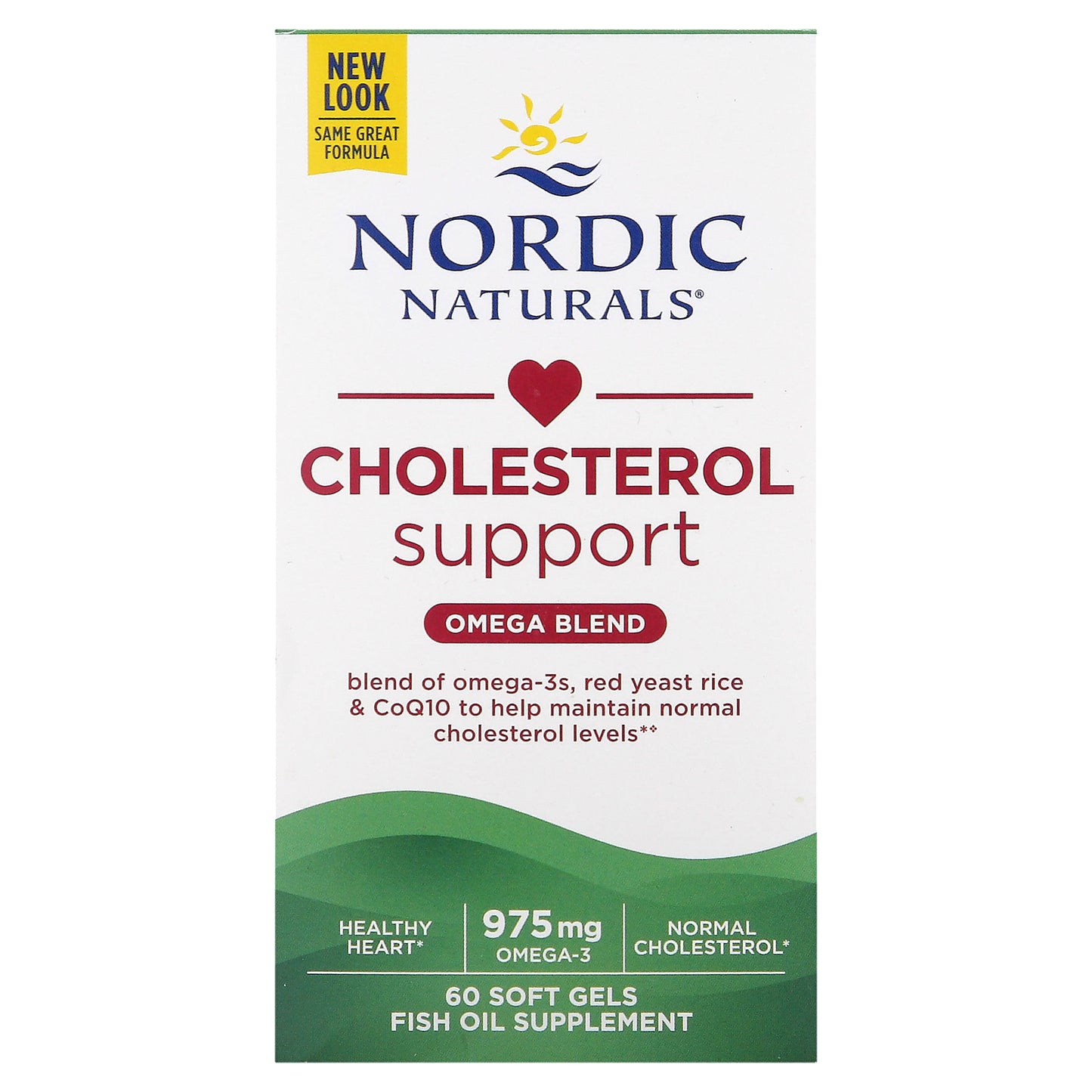 Nordic Naturals, Cholesterol Support, Omega Blend, 60 Soft Gels