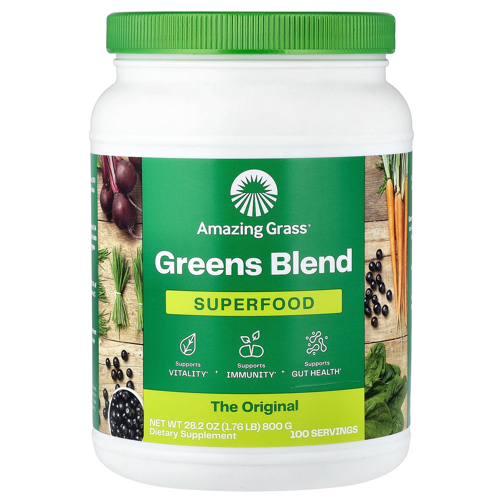 Amazing Grass, Greens Blend, Superfood, 1.76 lb (800 g)