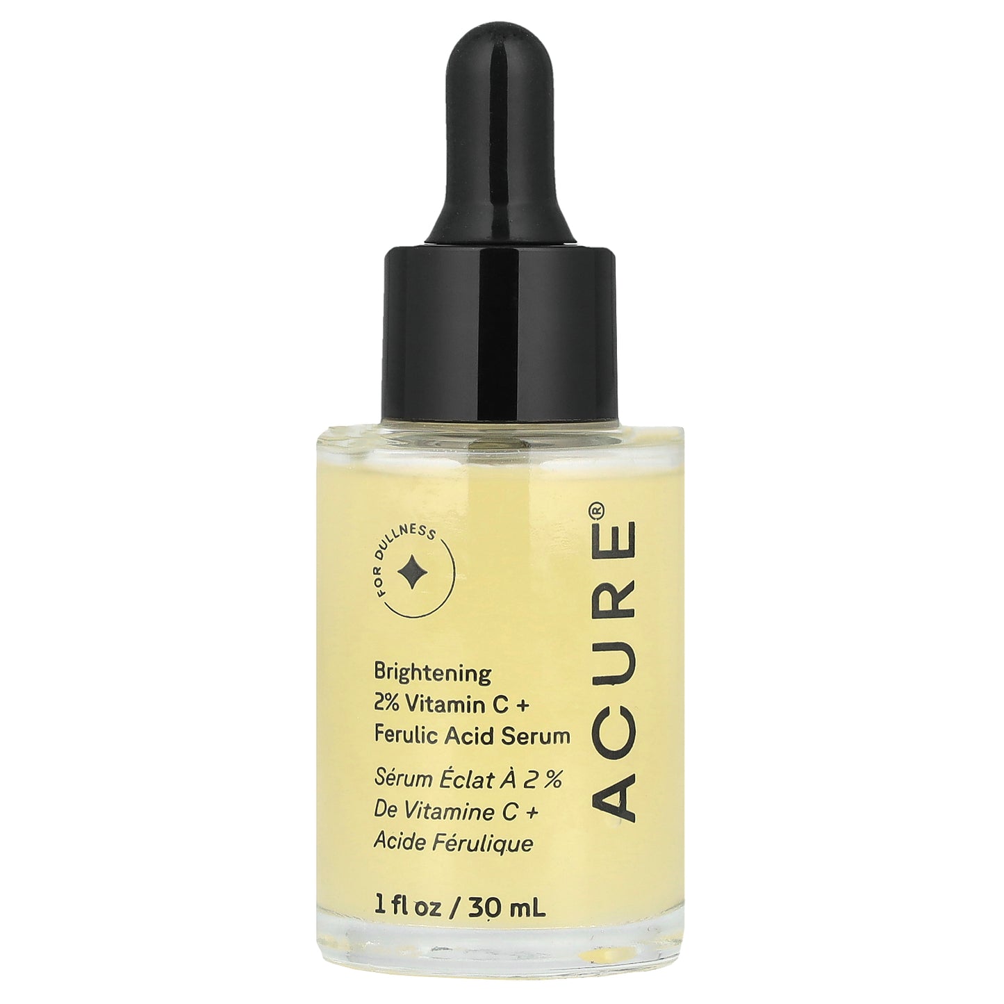 ACURE, Brightening 2% Vitamin C + Ferulic Acid Serum, 1 fl oz (30 ml)