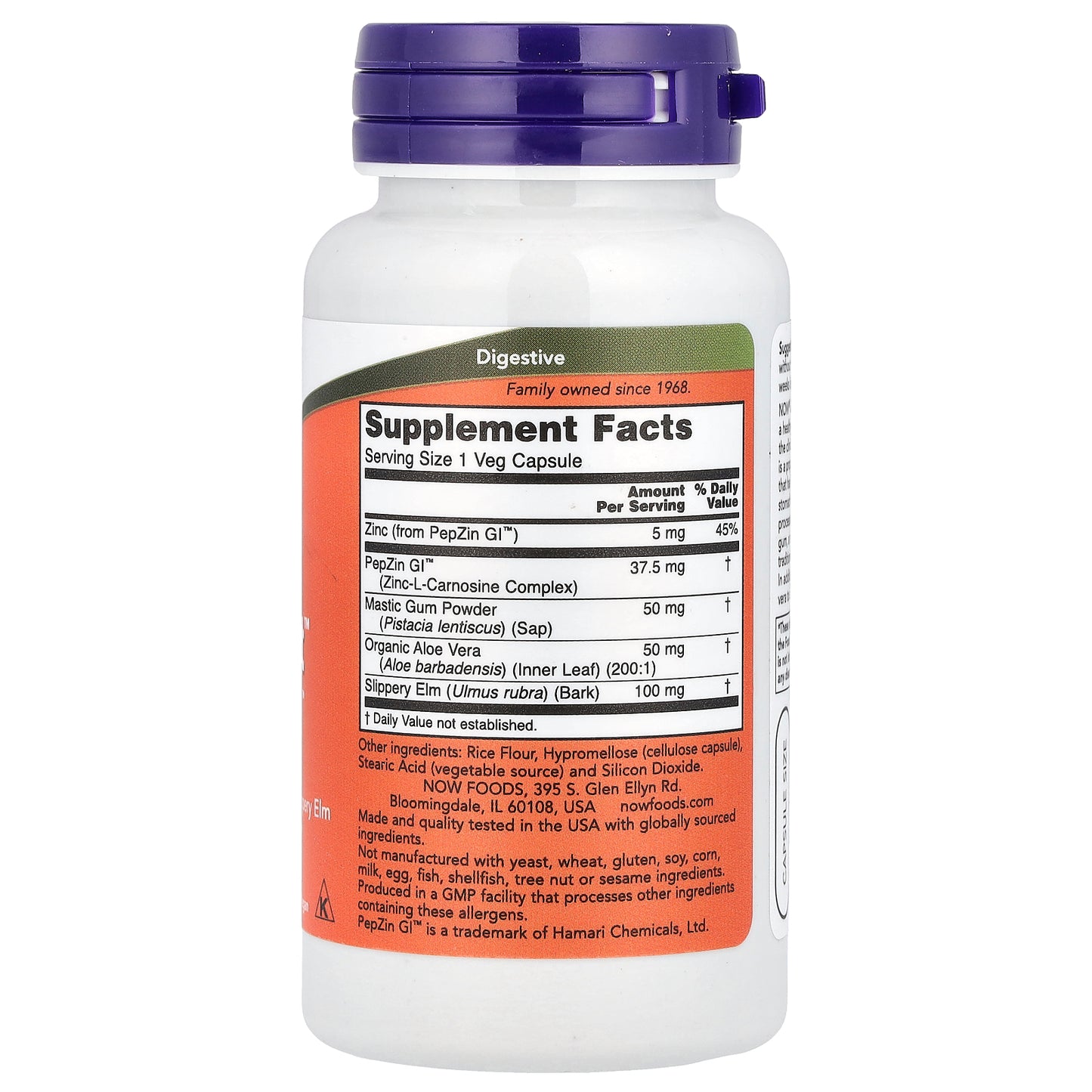 NOW Foods, Gastro Comfort™ with PepZin GI™, 60 Veg Capsules