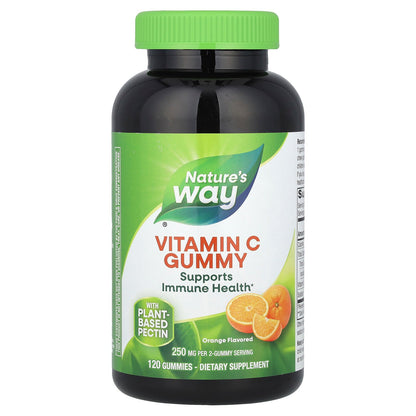 Nature's Way, Vitamin C Gummies, Orange, 120 Gummies (125 mg per Gummy)