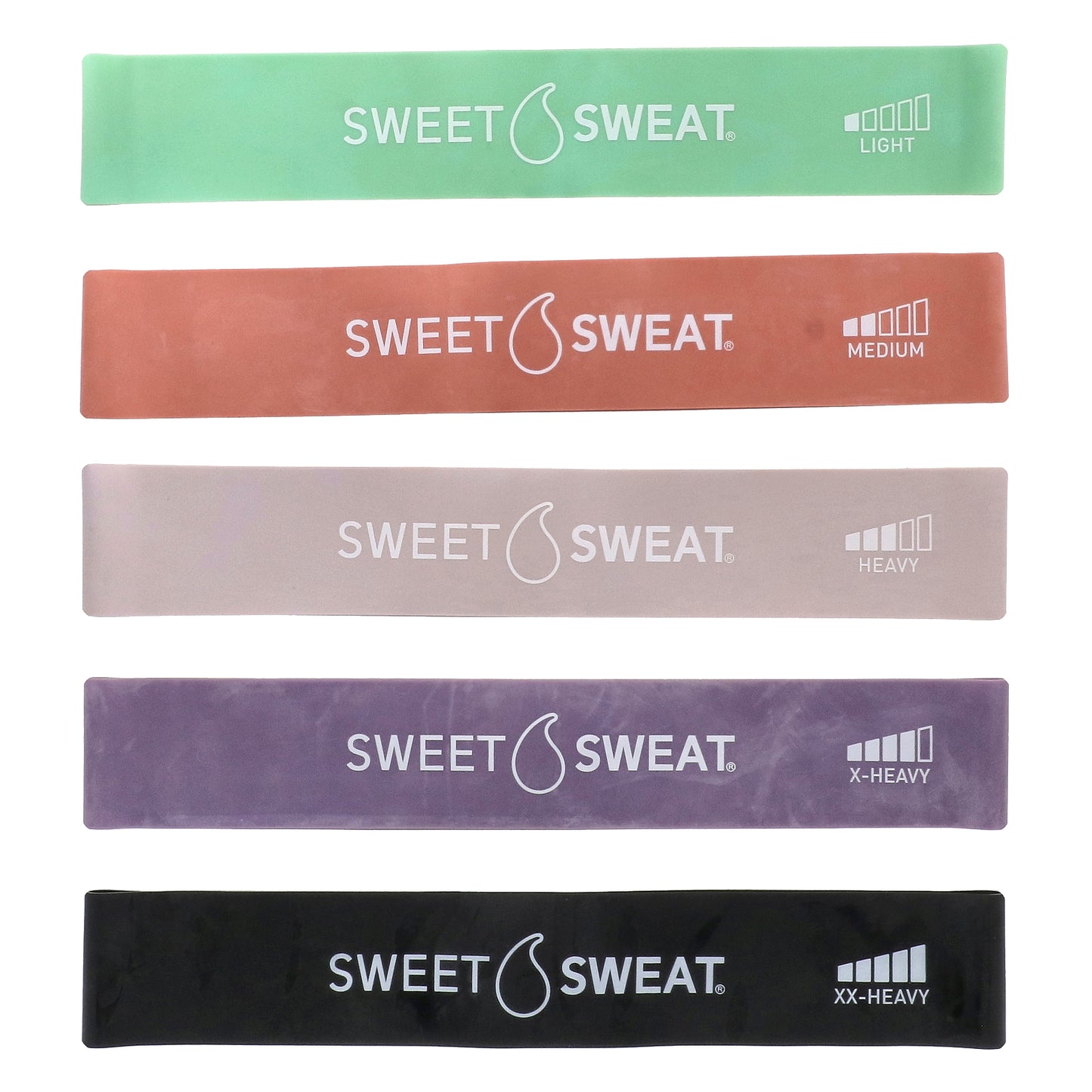 Sports Research, Sweet Sweat®, Mini Loop Bands, 5 Loop Bands